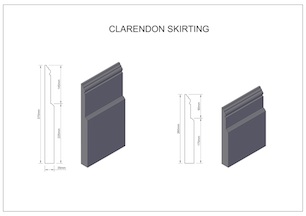 Clarendon-skirting small